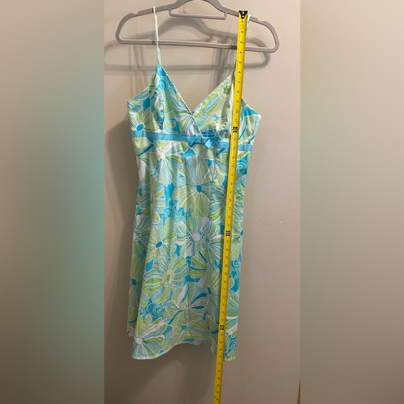 Aqua & lime green sundress - Picture 2 of 4